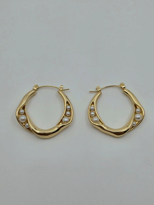 Pearl Hoops
