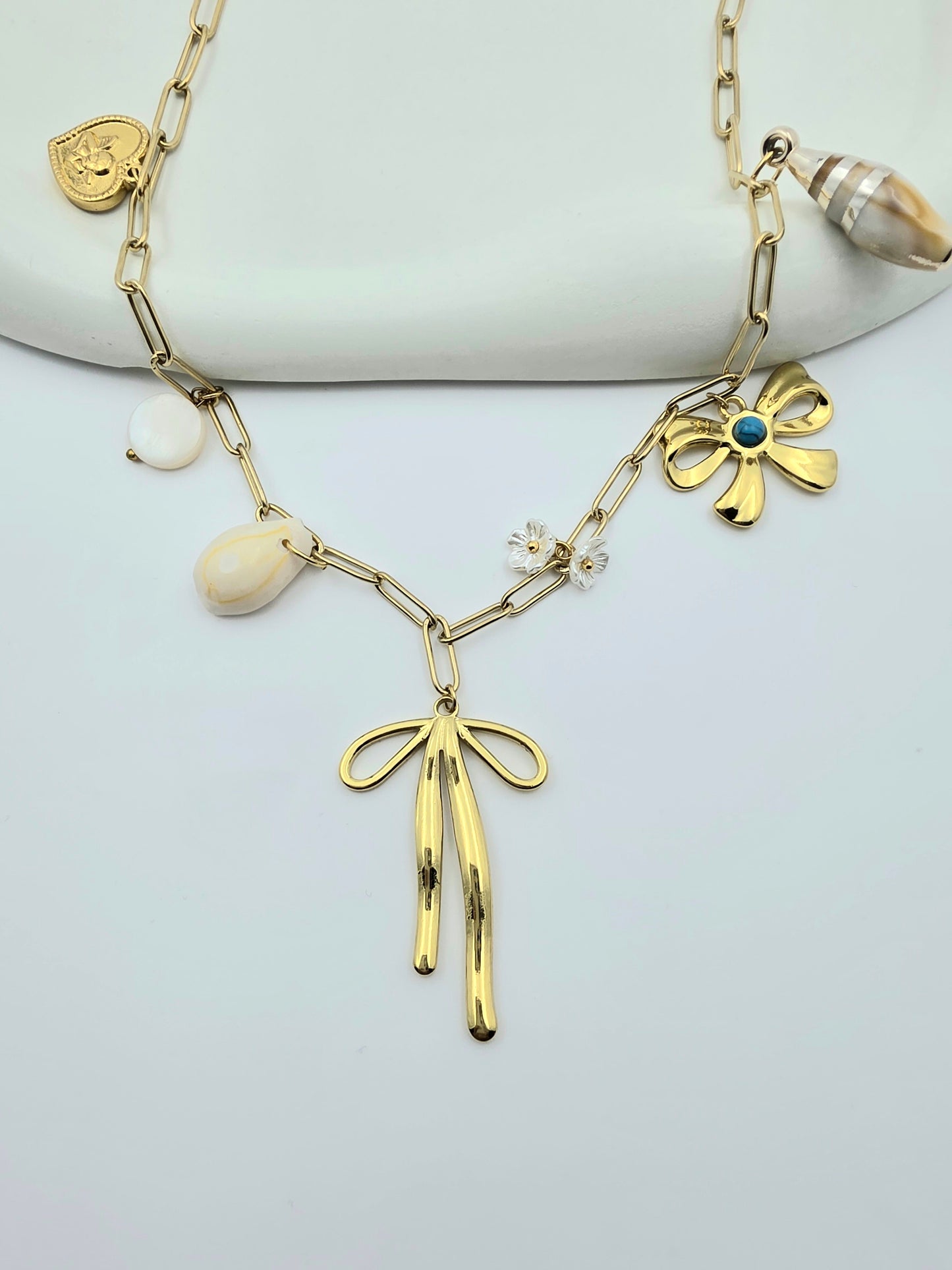 Golde charm necklace