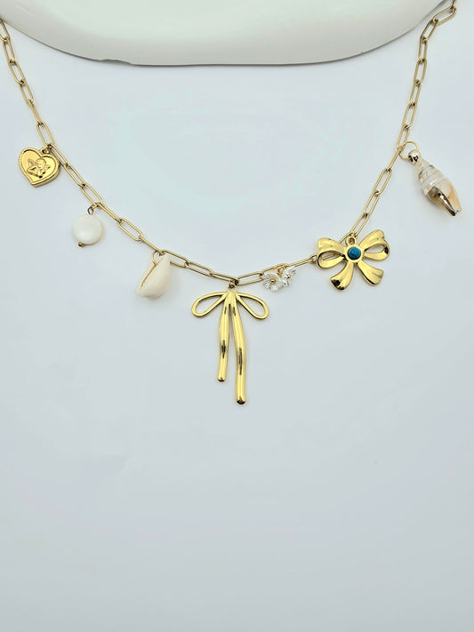 Golde charm necklace
