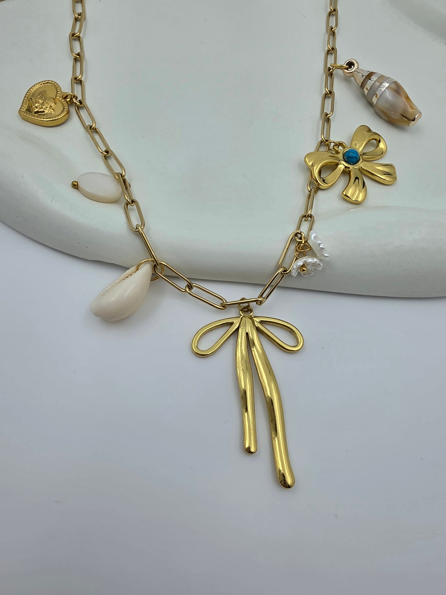 Golde charm necklace