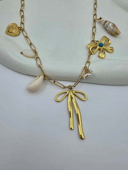 Golde charm necklace